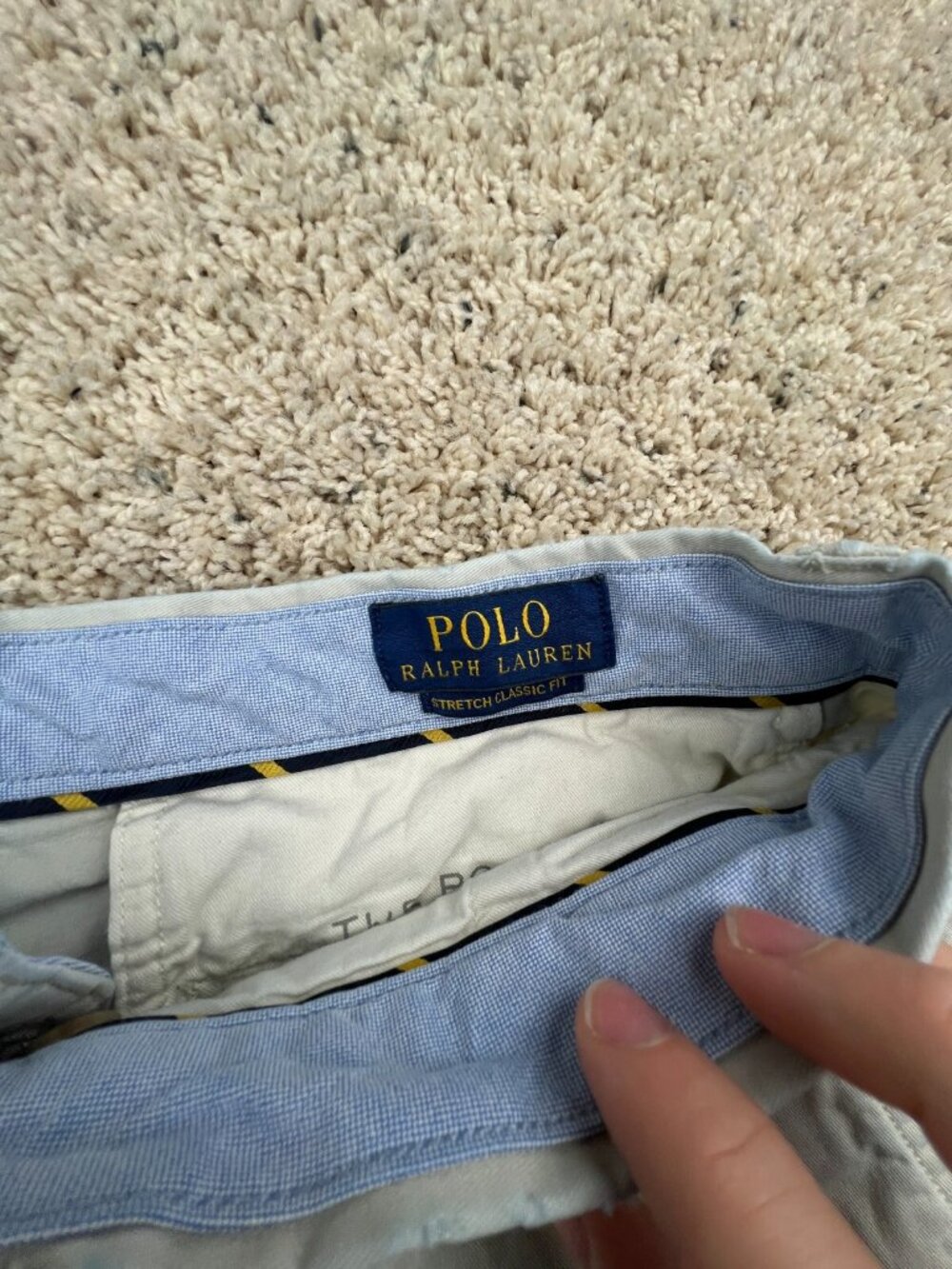 Polo Ralph Lauren Shorts Men’s Adult Cotton Size 34 Stretch Classic Fit Chino - Picture 5 of 15